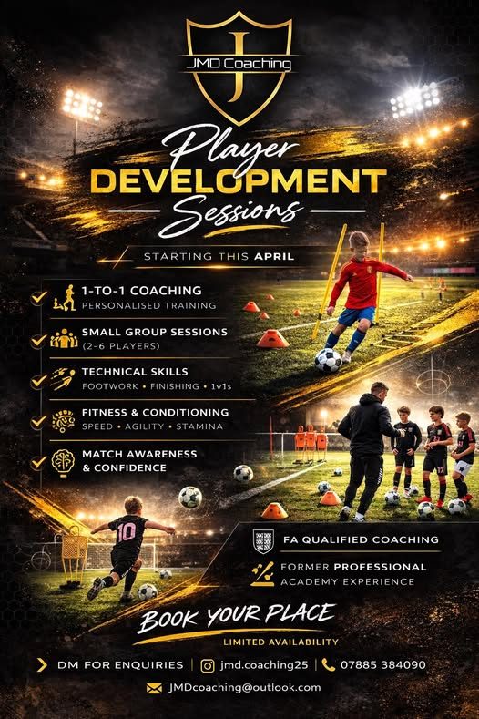 Player Development Sessions flyer